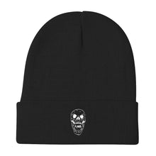 Load image into Gallery viewer, Embroidered Concert Junkies Skull Beanie