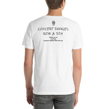 Load image into Gallery viewer, Short-Sleeve Unisex Concert Junkies Rob &amp; Jon T-Shirt