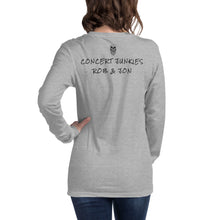 Load image into Gallery viewer, Unisex Long Sleeve Concert Junkies Skull Tee