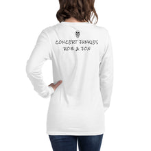Load image into Gallery viewer, Unisex Long Sleeve Concert Junkies Skull Tee