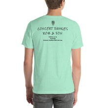 Load image into Gallery viewer, Short-Sleeve Unisex Concert Junkies Rob &amp; Jon T-Shirt