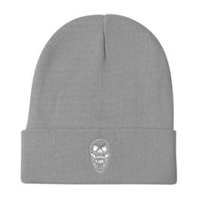 Load image into Gallery viewer, Embroidered Concert Junkies Skull Beanie