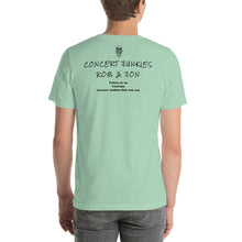 Load image into Gallery viewer, Short-Sleeve Unisex Concert Junkies Rob &amp; Jon T-Shirt