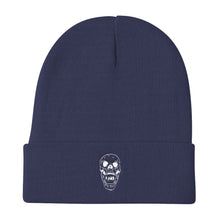 Load image into Gallery viewer, Embroidered Concert Junkies Skull Beanie